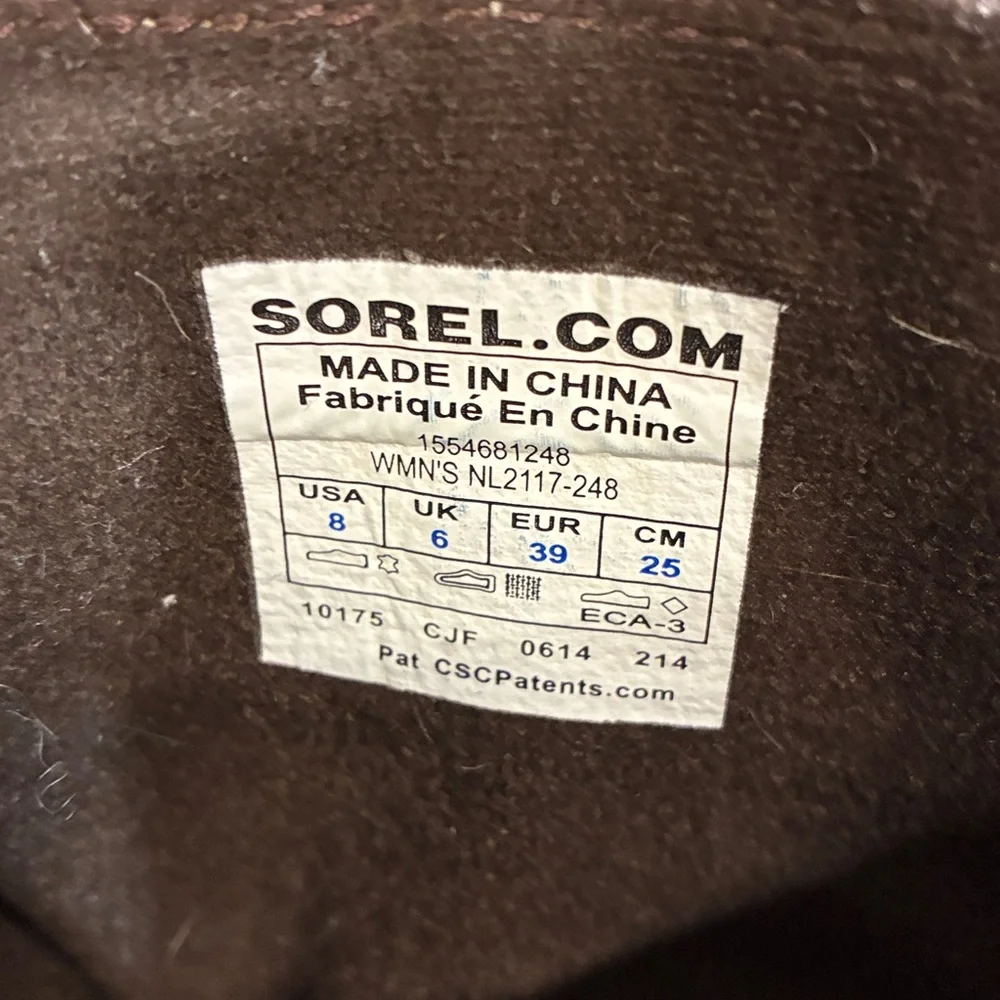 Sorel Toronto Dark Brown Suede Winter Boots, sz 8 - Picture 9 of 10